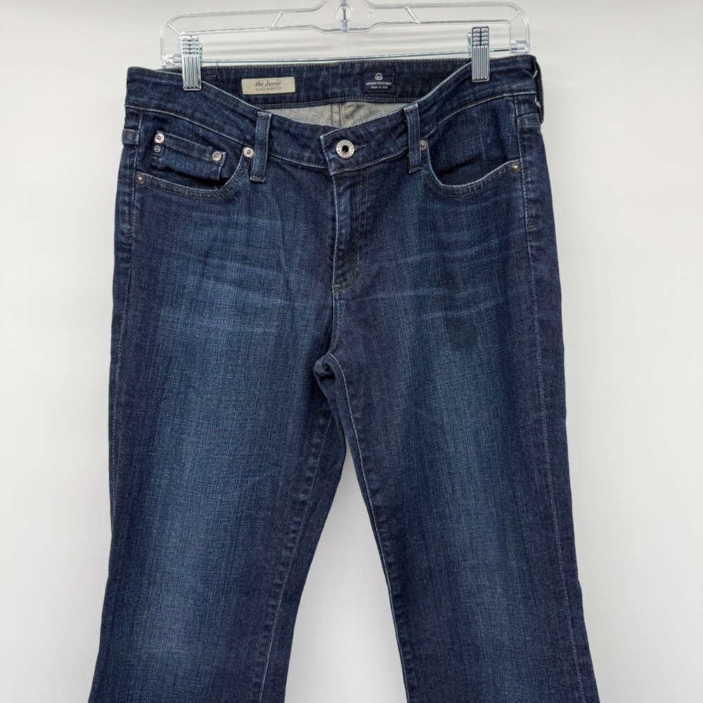AG Adriano‎ Goldschmied Womens The Jessie Curvy Boot Cut Jeans Dark Wash Size 30 - Picture 2 of 13